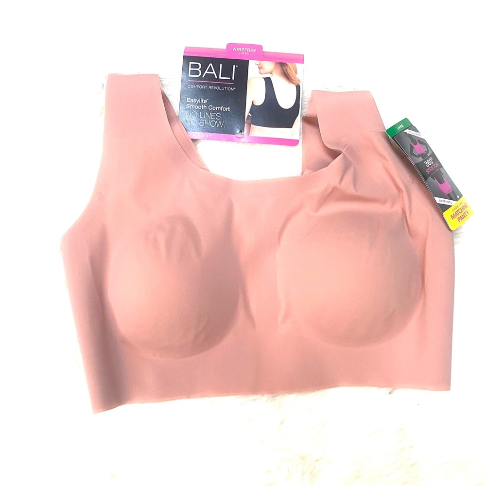 ✨ SALE NWT Wirefree Lined Comfort Bra in Modest Pink - Picture 2 of 11